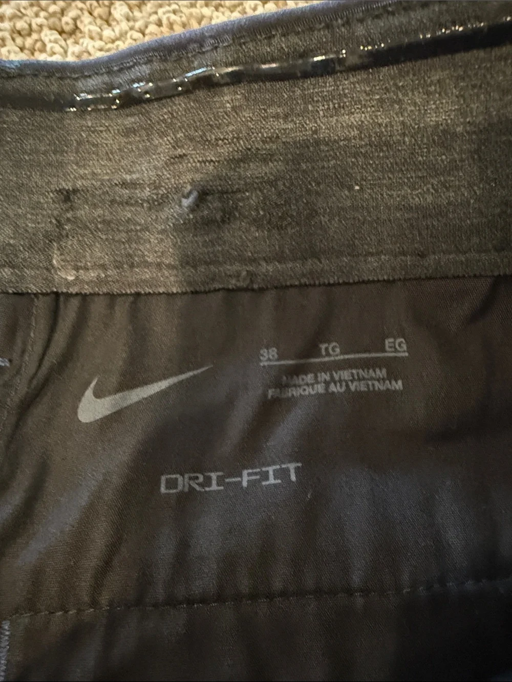 Nike Men's Navy Flat-Front Performance Shorts